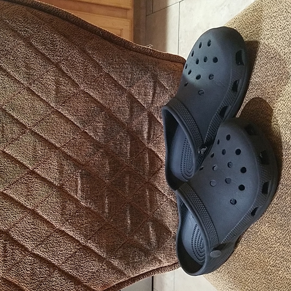 Crocs Classic Black Slip On Clogs Shoes